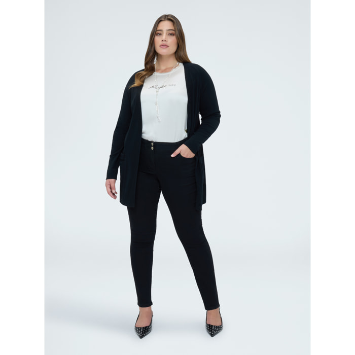 Fiorella Rubino - Jeans Skinny total black - Nero