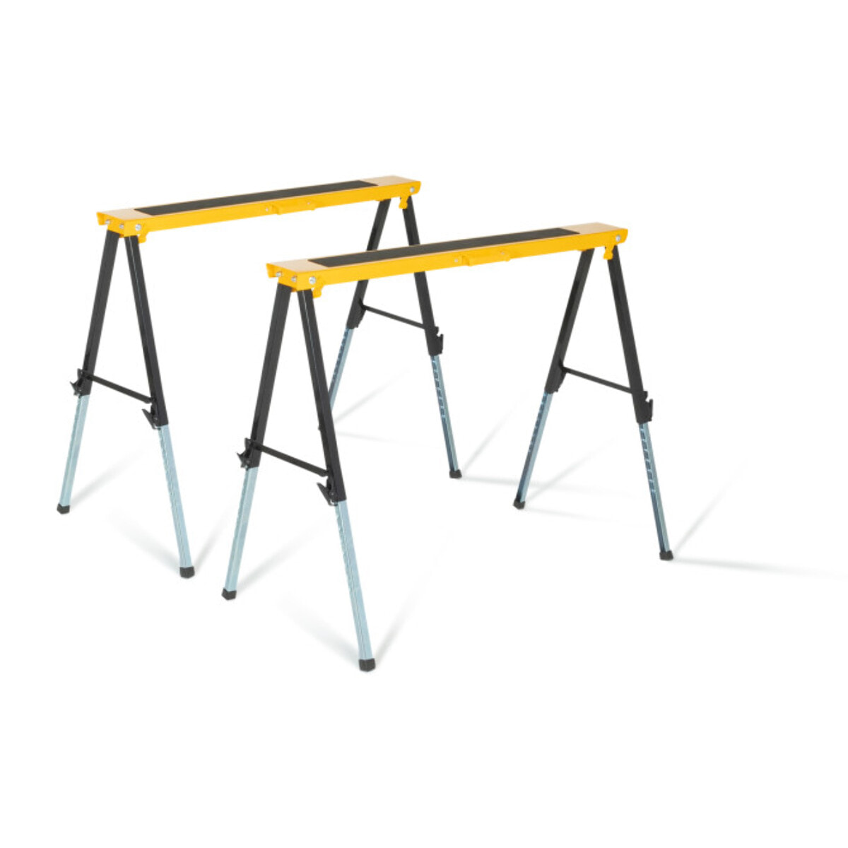 Tréteaux télescopiques pliables - lot de 2