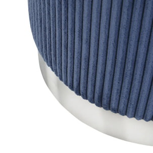 Pouf Sylia bleu encre