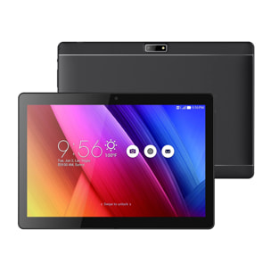 Tablet WiFi. SO Android 12. Pantalla 10,1'' 1280x800px. ARM Cortex™-A53 Quad-Core,1.7Ghz 4GB RAM + 64GB. Doble cámara.