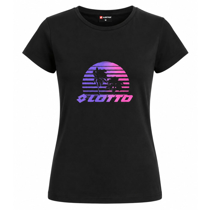 T-Shirt Donna LOTTO Cotone Manica Corta - Art.446103
