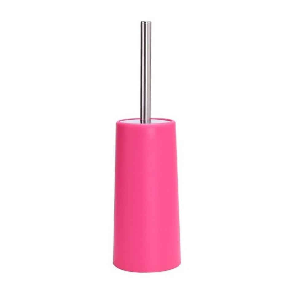 Brosse Wc avec support PP & Inox Rose Fuschia MSV