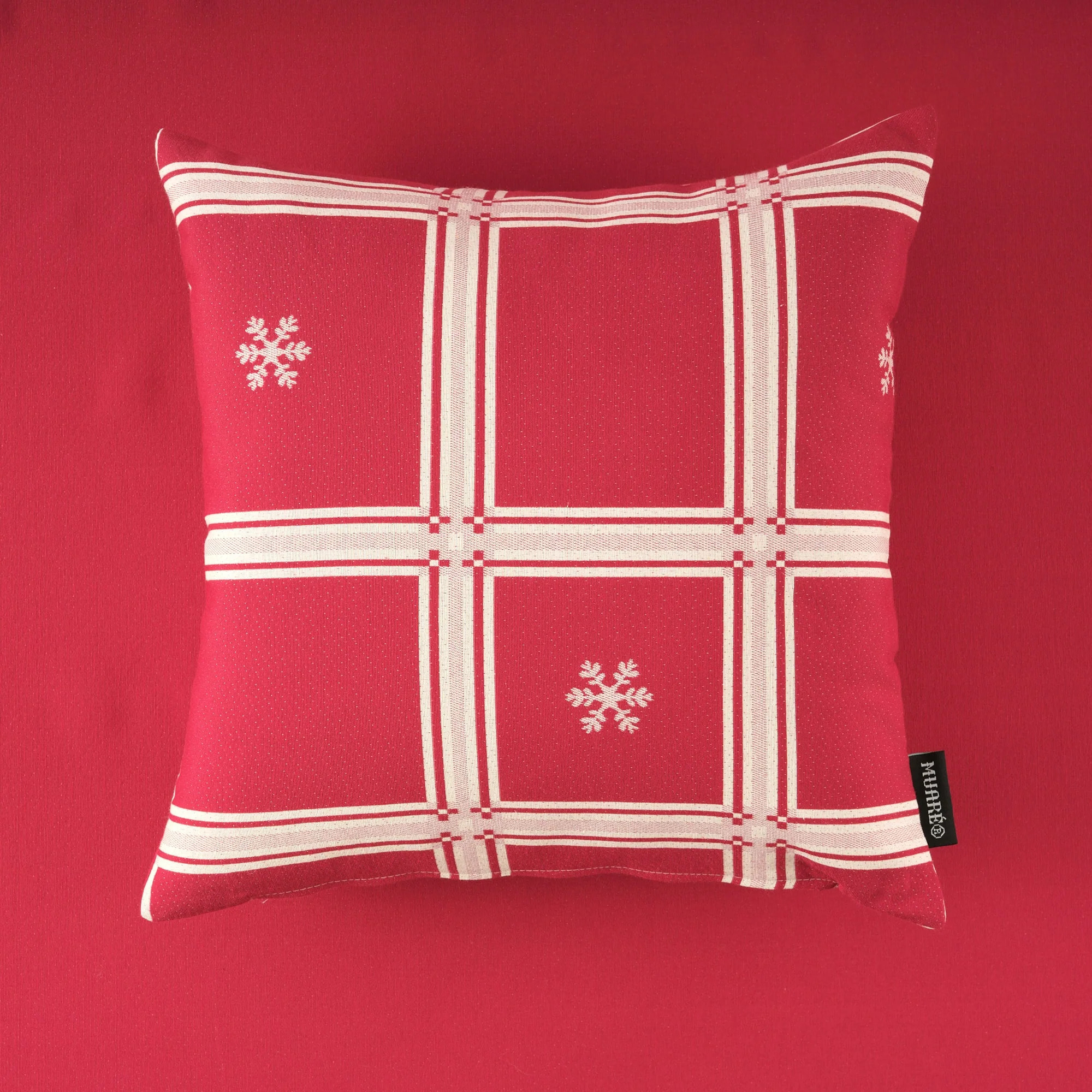 Housse de coussin jacquard réversible 45x45 cm 33742E