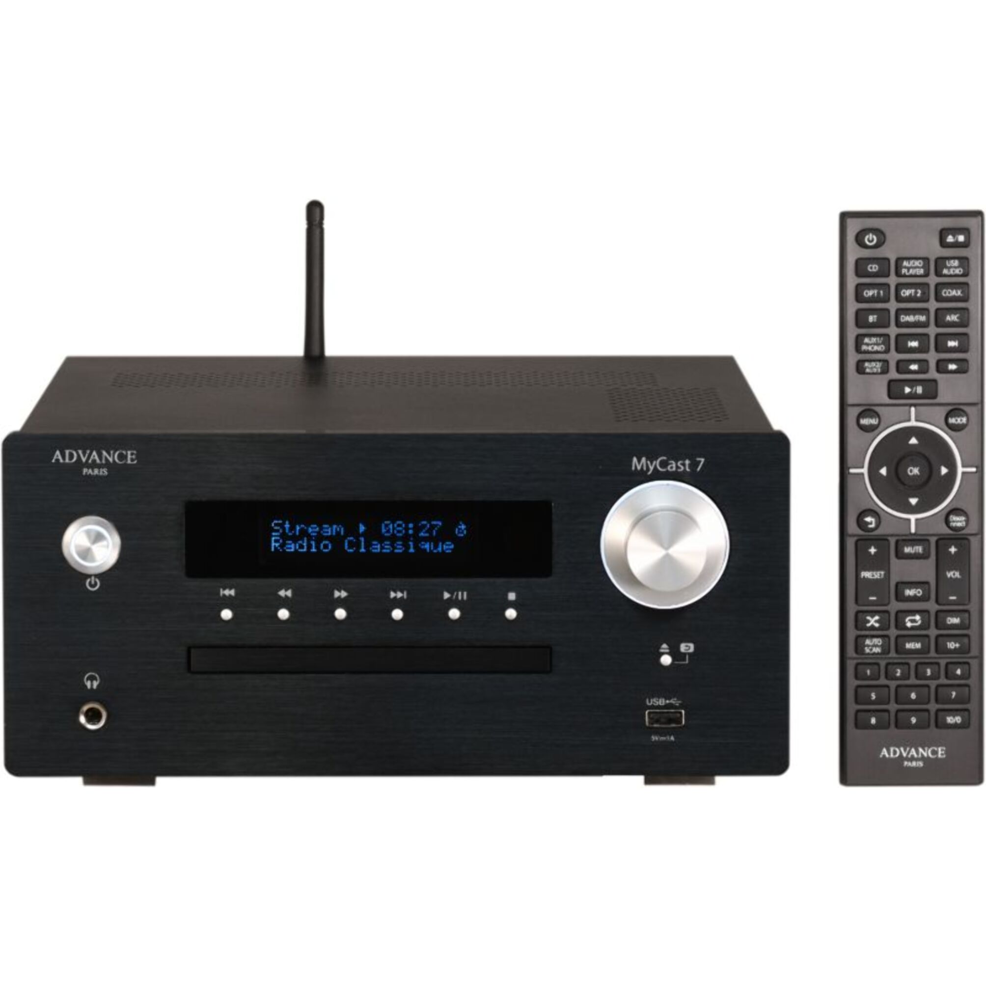 Amplificateur HiFi ADVANCE PARIS Mycast 7 DAB+ CD
