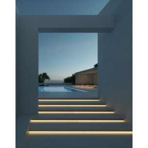 LEDS C4 Sistema Lineal IP66-IP67 Taglio Indirect LED 9.6 Blanco cálido - 3000K Aluminio anodizado 184lm