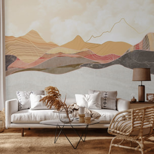 Papier peint panoramique Sirocco - Un décor mural de 7 lés (336x280cm), créé et fabriqué en France