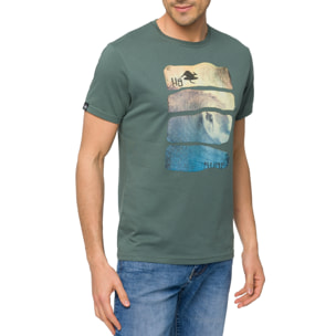 Camiseta Hot Buttered WAVES Verde Claro