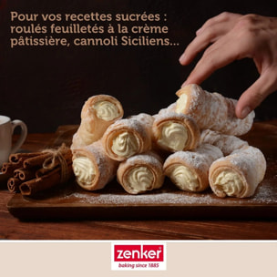 Set de 7 ustensiles de pâtisserie 4 moules à gâteaux 2 bols et 1 spatule en silicone Zenker Smart Pastry