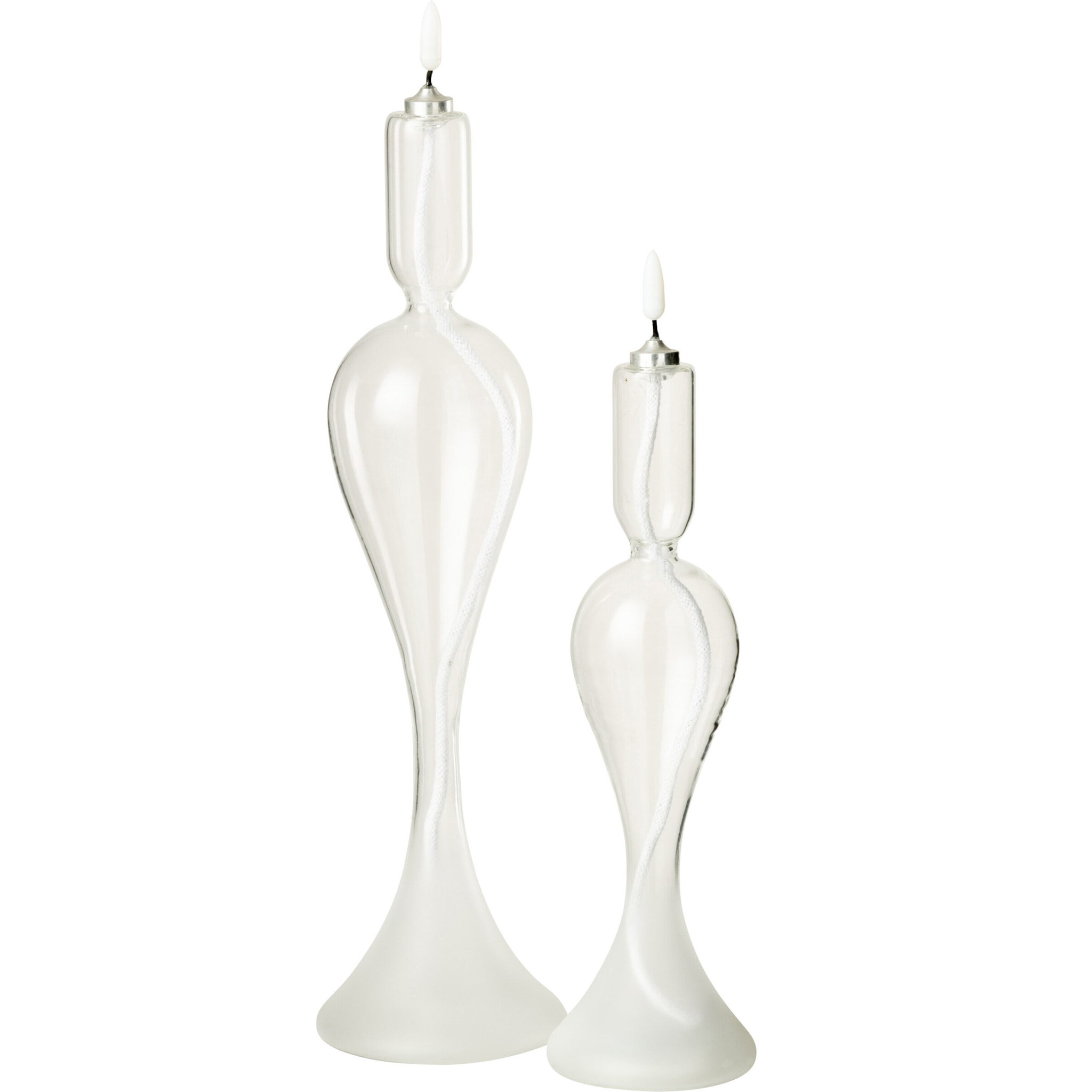 J-Line bougie - verre - transparent - large - lumières LED