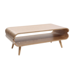 Table basse rectangulaire scandinave bois clair L118 cm TAKLA