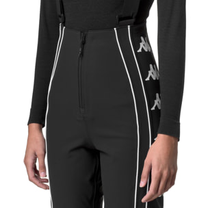 Kappa - Pantaloni Donna Nero - 6Cento 685 222 Banda
