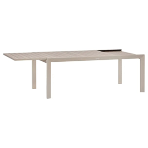 Table de jardin 12 places Evasion extensible lin argile