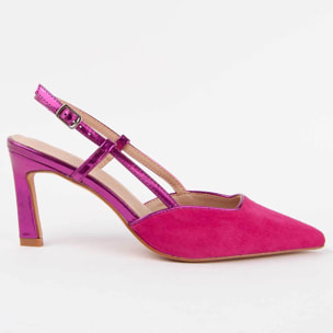 Zapato De Tacón - Rosa - Altura: 6 Cm