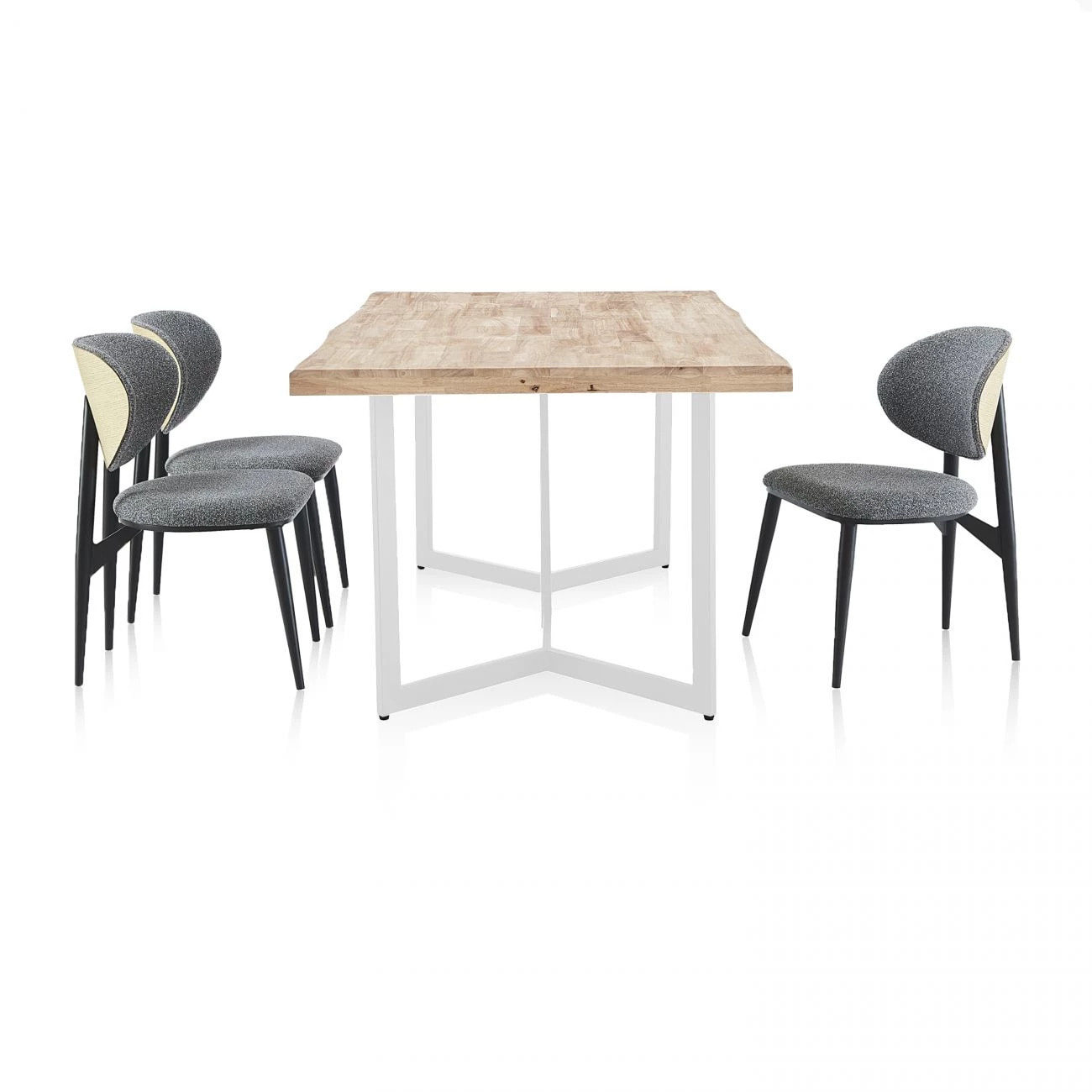 Mesa de comedor Jokul 150 Blanco - Roble