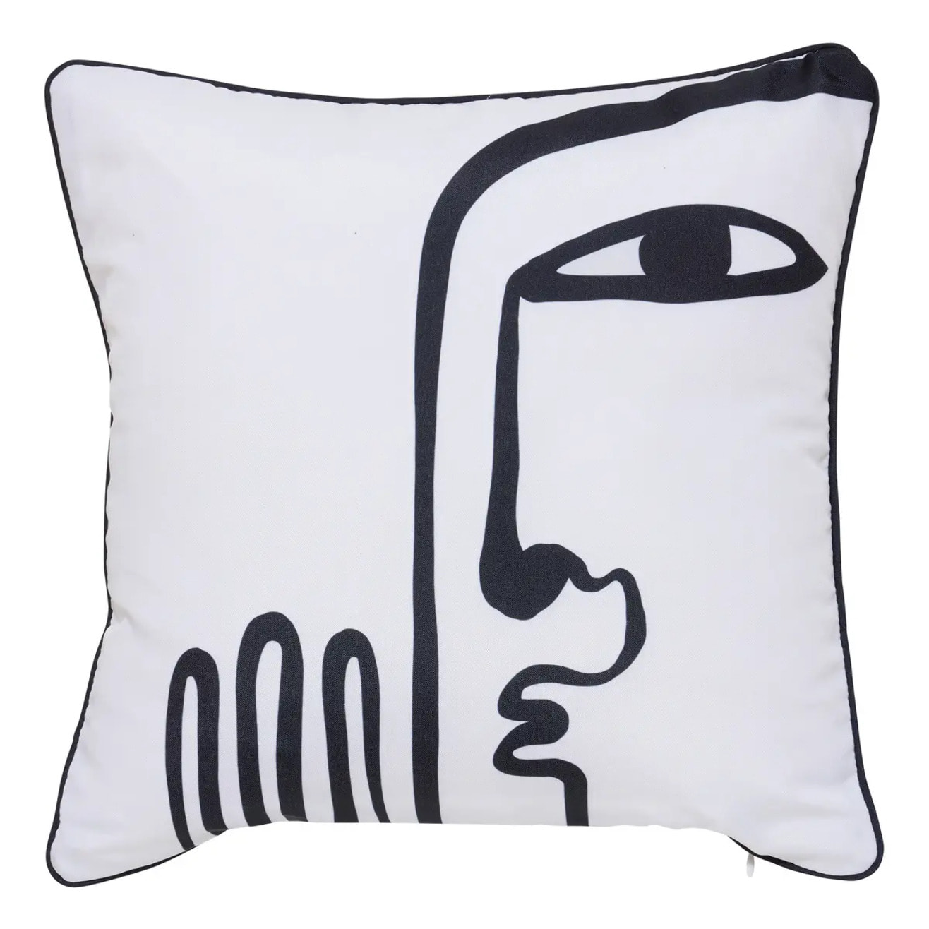 Housse de coussin d'extérieur Nolan 40x40cm déperlant blanc