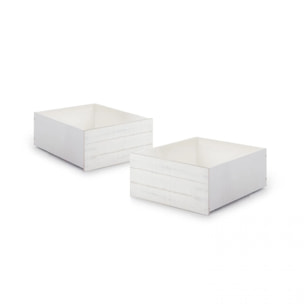 Pack 2 cajones Iliada Blanco - Vintage White