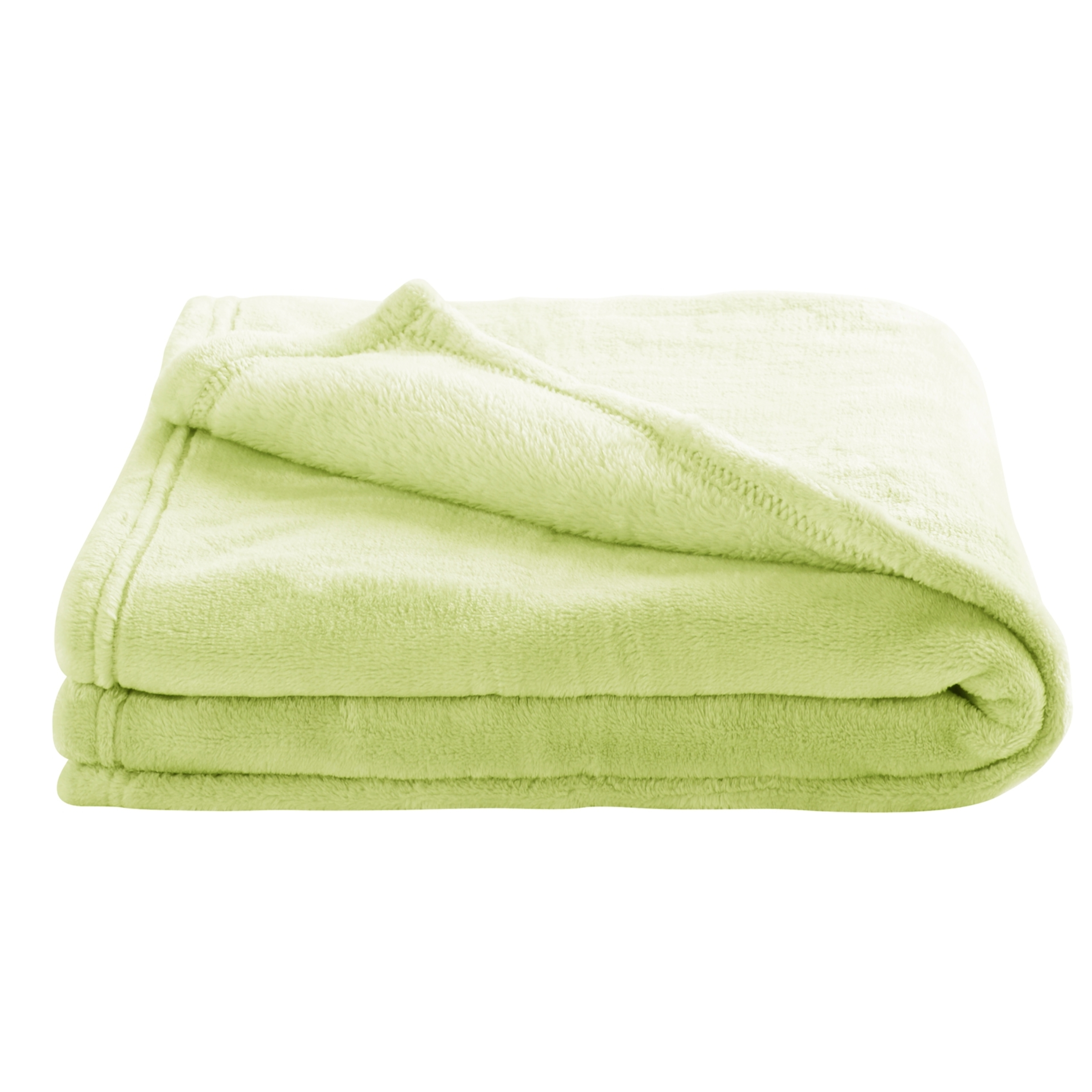 Couverture enfant en microfibre - Vert clair