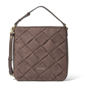 Borsa a spalla  da donna Textile Prodotto Vegano 30x32x12 cm