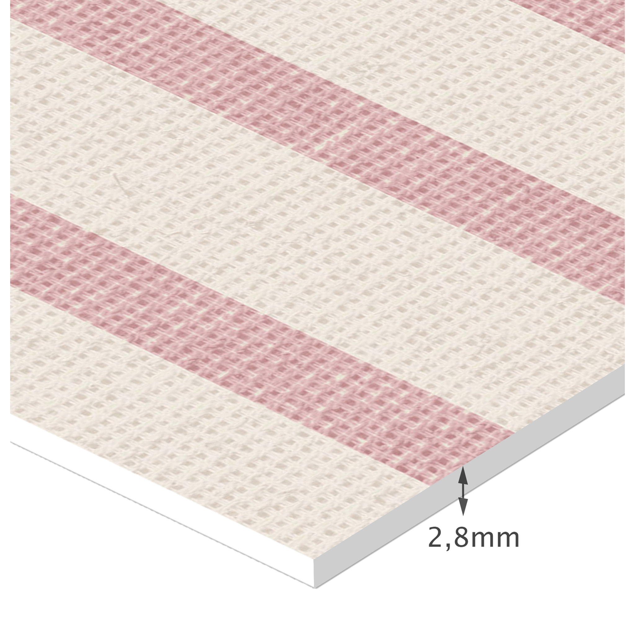 Alfombra de vinilo Ritmus Pink 200x266 cm -PVC antideslizante, vinilica para cocina o salón, lavable, estilo abstracto