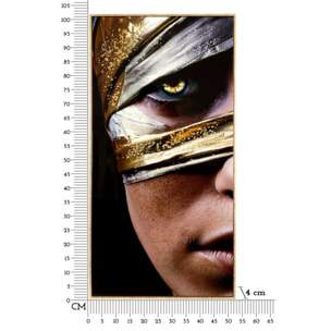 DIPINTO SU TELA LACCATO NAIROBI C/CORNICE -A- CM 52X4X102