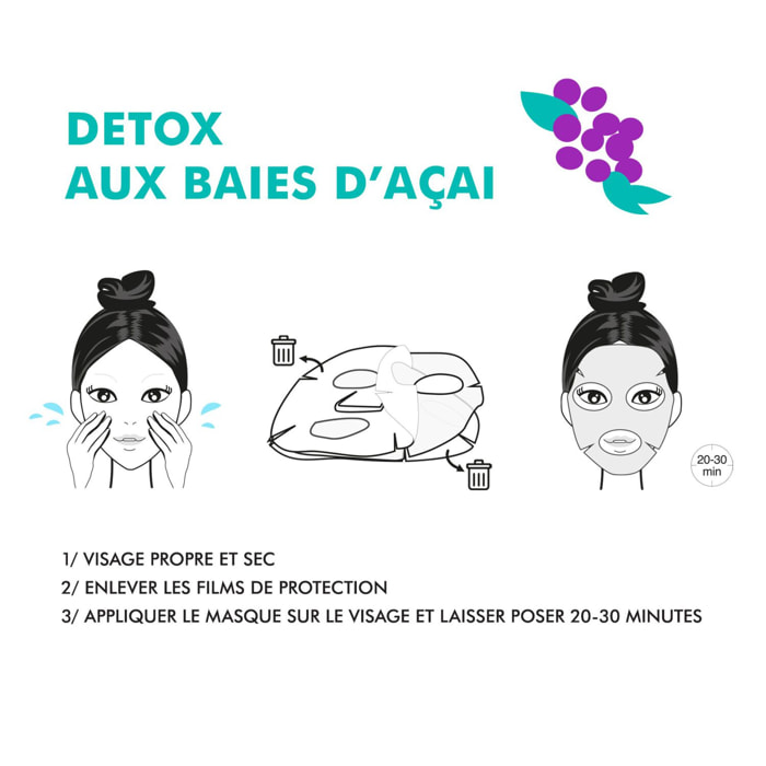 Baies d'Açai - Masque Visage Super Detox 30 ml