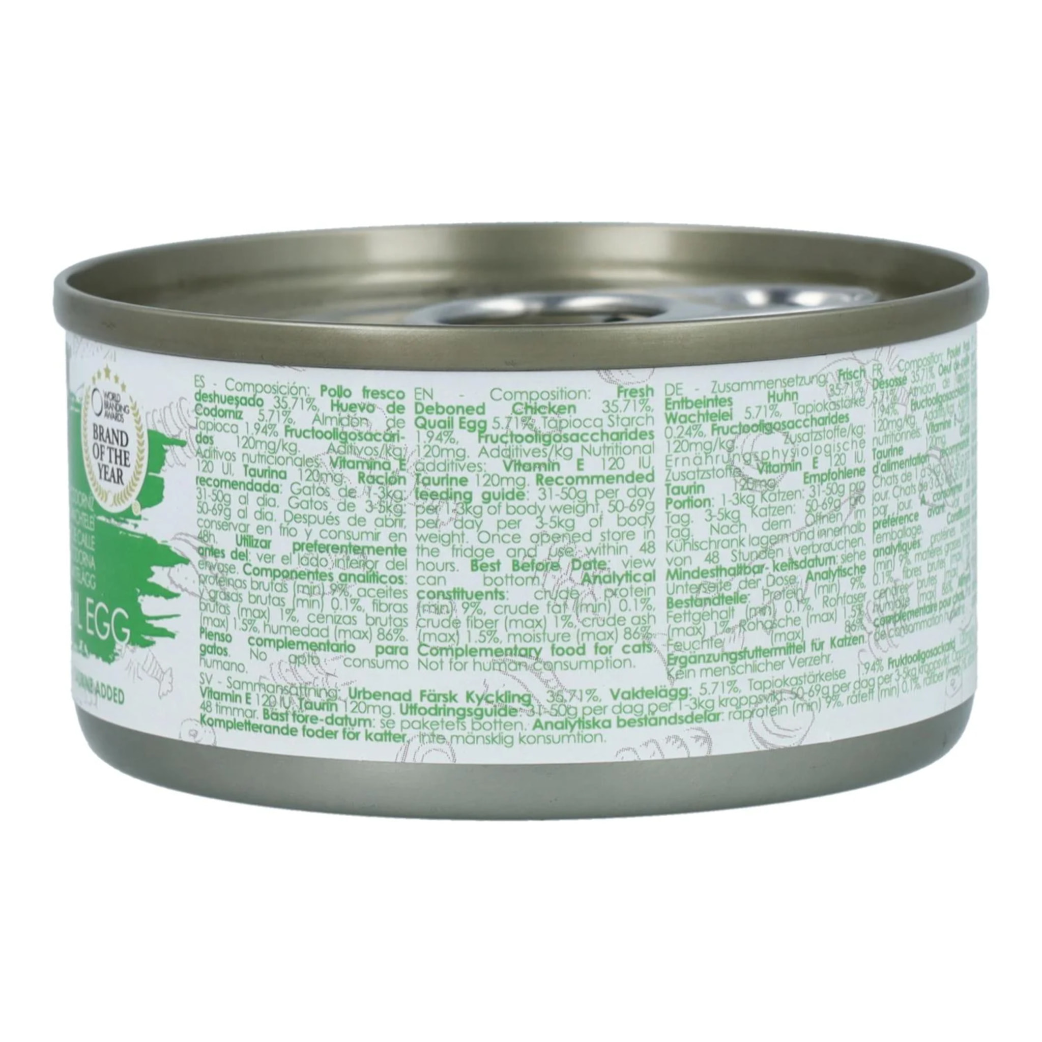 Pack 24x Kit Cat Lata Gravy - Pollo & Huevo Codorniz 70 g Comida húmeda para gatos en salsa