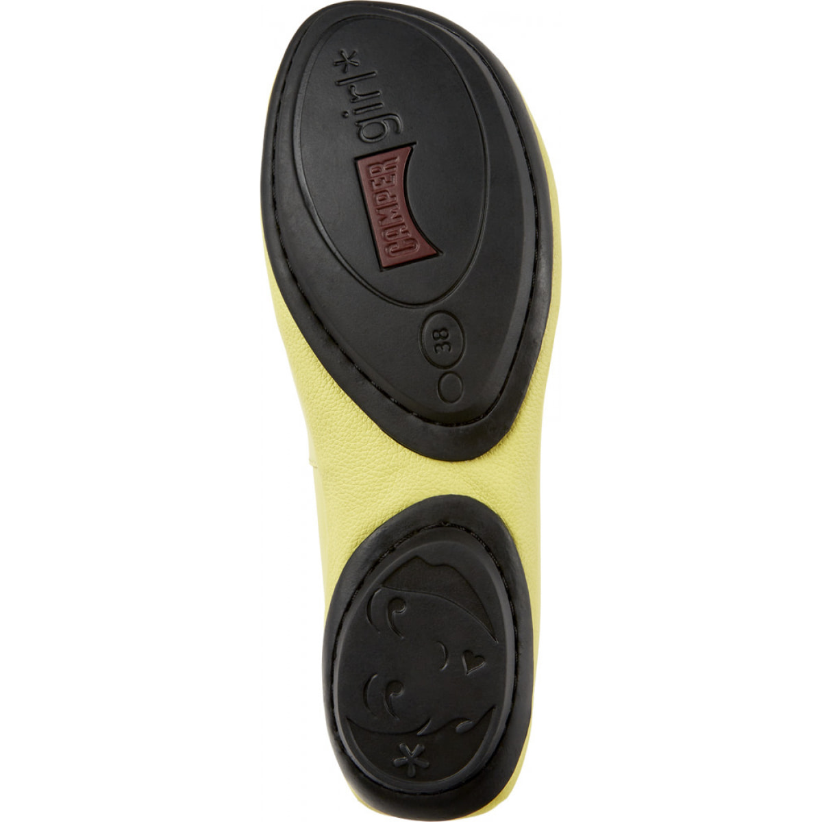 CAMPER Right Nina - Bailarinas Amarillo Mujer