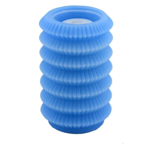 Candela con led lanterna blu fontana cmø13,5h20