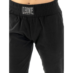 Pantalones de terciopelo de invierno para mujer Leone 1947 Glam con parche