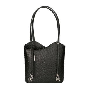 Zaino da donna in vera pelle - Modello Charlotte - 28.0 x 25.0 x 9.0 cm