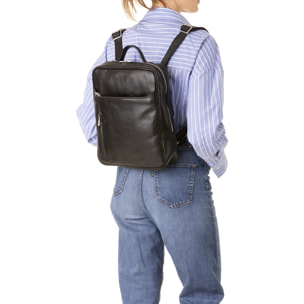 Zaino  unisex In Vera pelle Made in Italy 27x36x8 cm