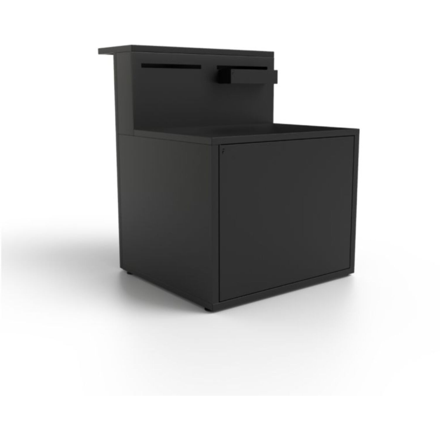 Meuble de cuisine extérieure FORGE ADOUR SPAF CBN meube pour plancha, porte rangement, pieds réglables, largeur 90 cm