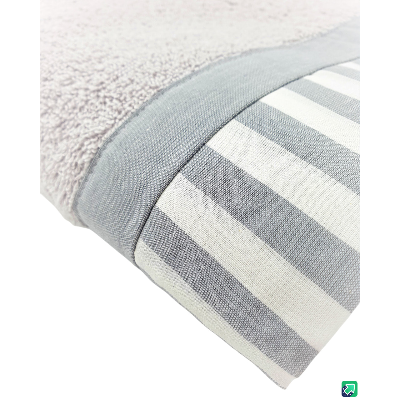 Set Spugna AMALFI 2 Pezzi: Viso+Ospite - Grigio - 450 gr/m² - Puro Cotone