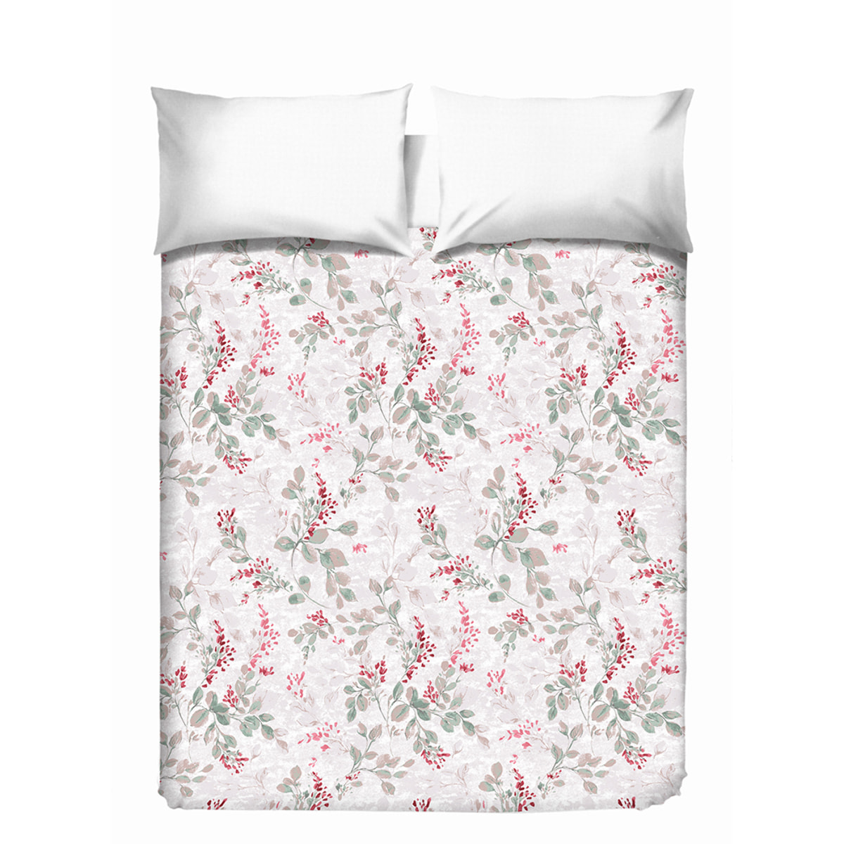 Copriletto di cotone Vittoria rosso