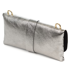 Amaseno bolso bandolera mujer. Piel auténtica Gamuza Lacada.