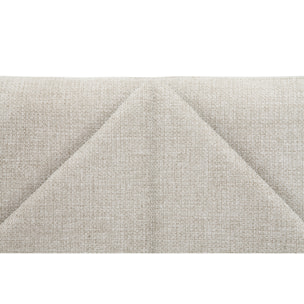 Tête de lit en tissu beige L160 cm AVAH