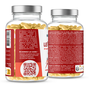 Nutri&Co Multivitamines et Minéraux 25 Nutriments pour l'Immunité - 90 gélules