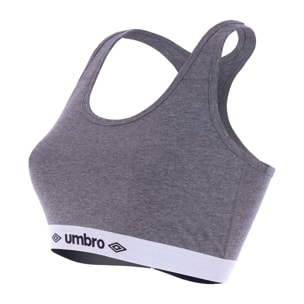 Pack sujetador y slip deportivo femenino UMBRO gris