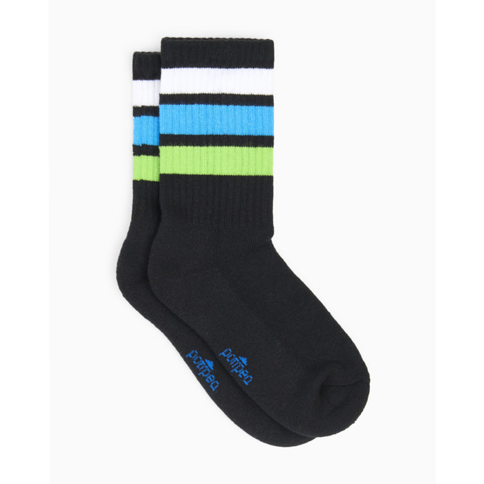 Calza Alcide con righe a contrasto