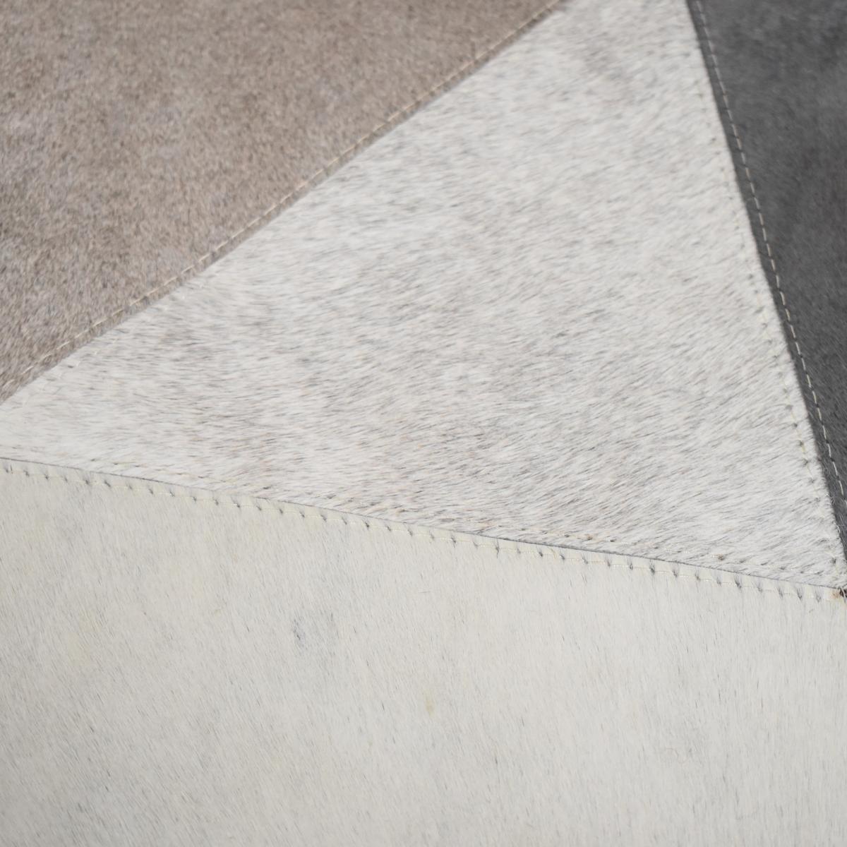 Tapis en cuir assemblé et cousu à la main BACO