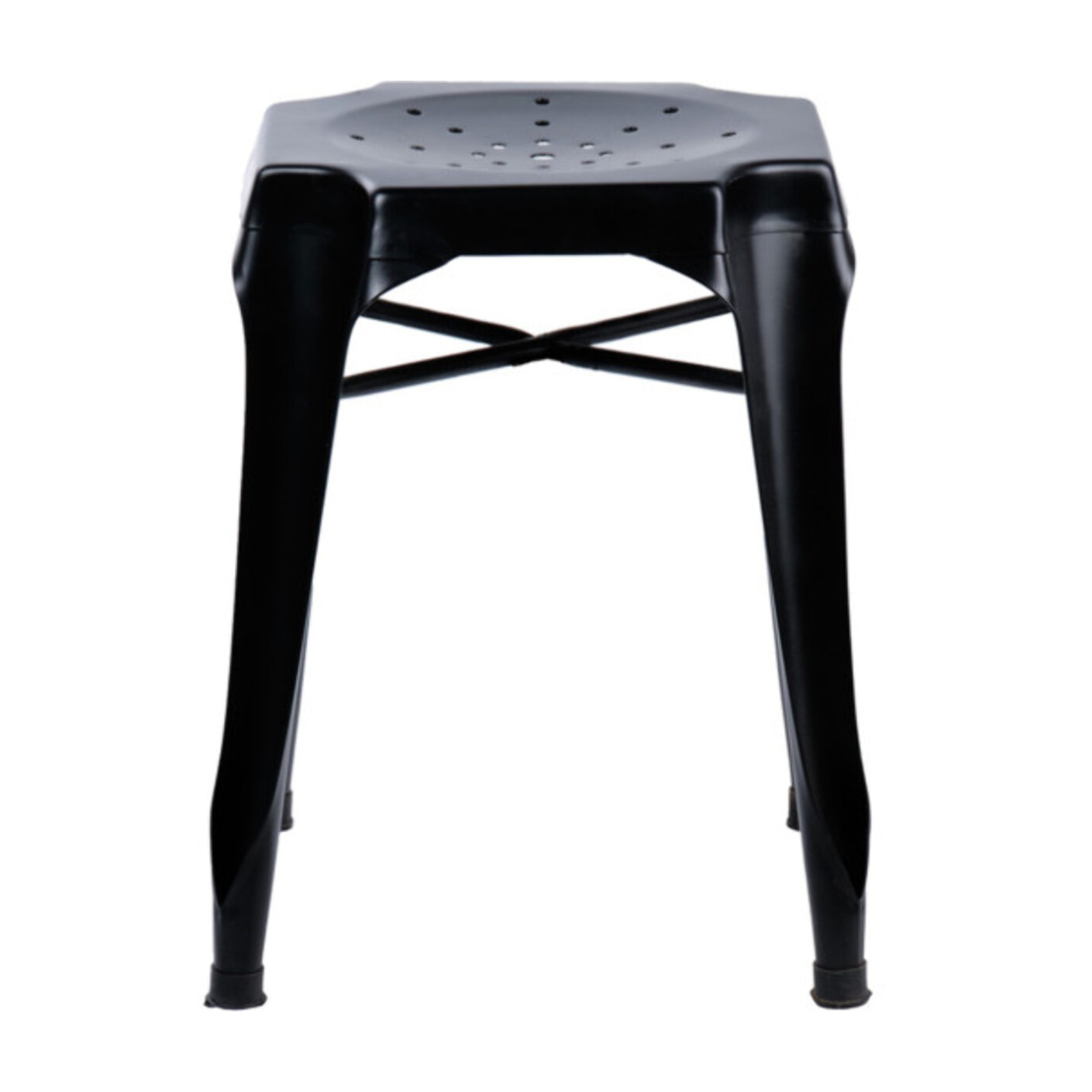Tabouret en métal noir au style Industriel - STEAL