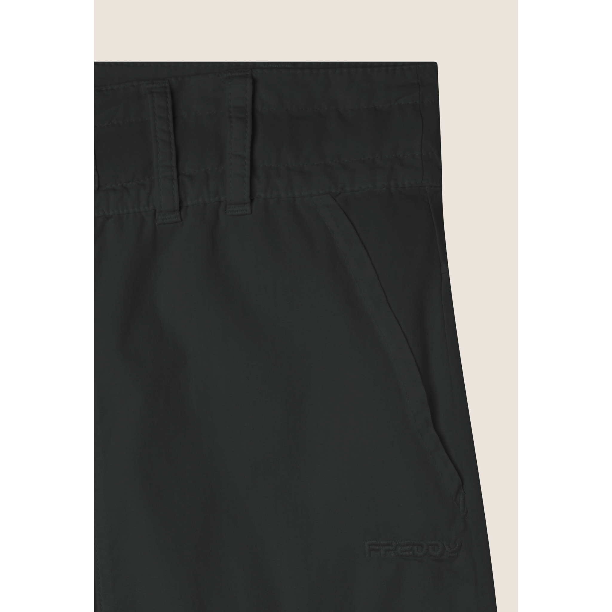 Pantaloni Cargo in popeline con fondo regolabile