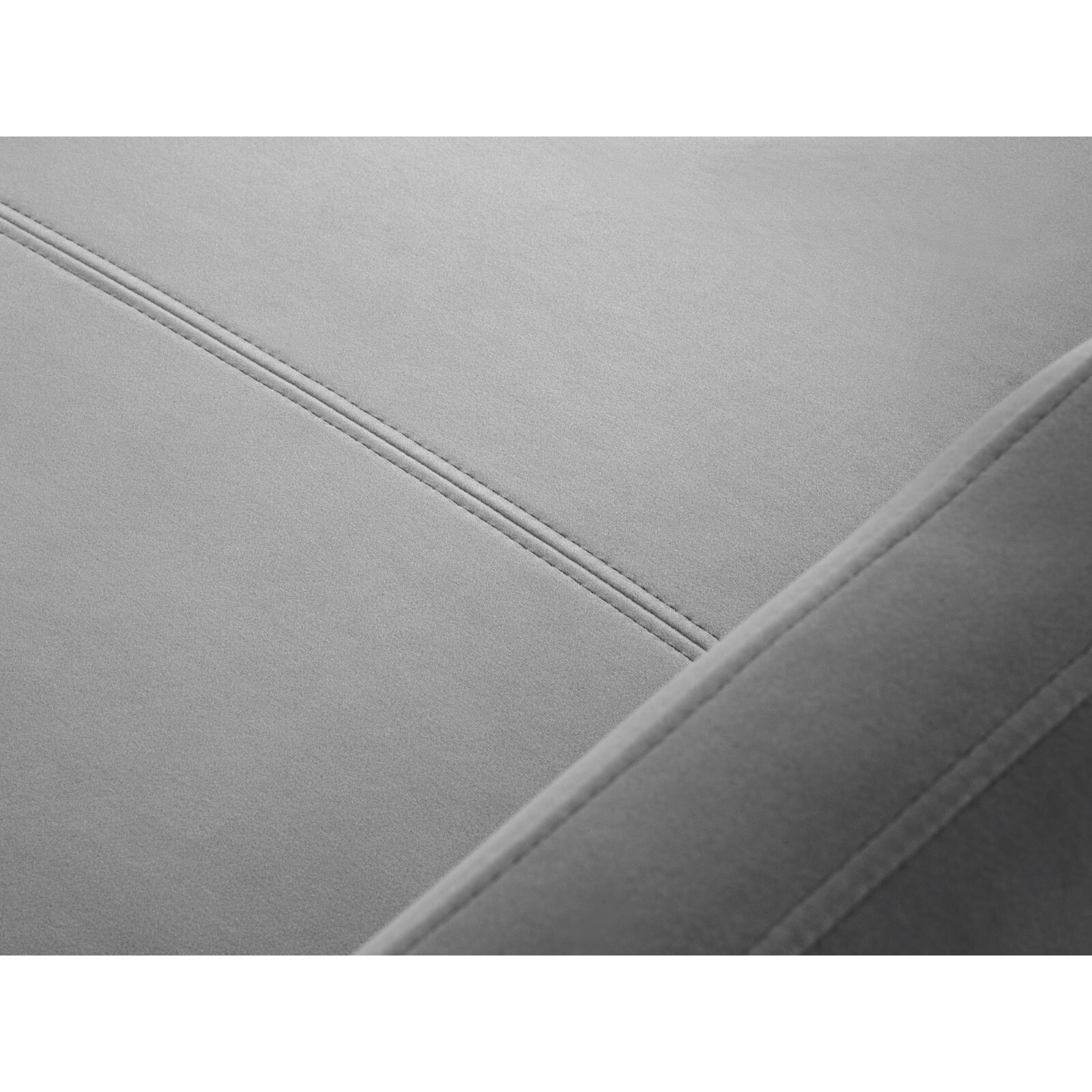 Canapé d'angle gauche convertible "Yanis" 4 places en velours gris