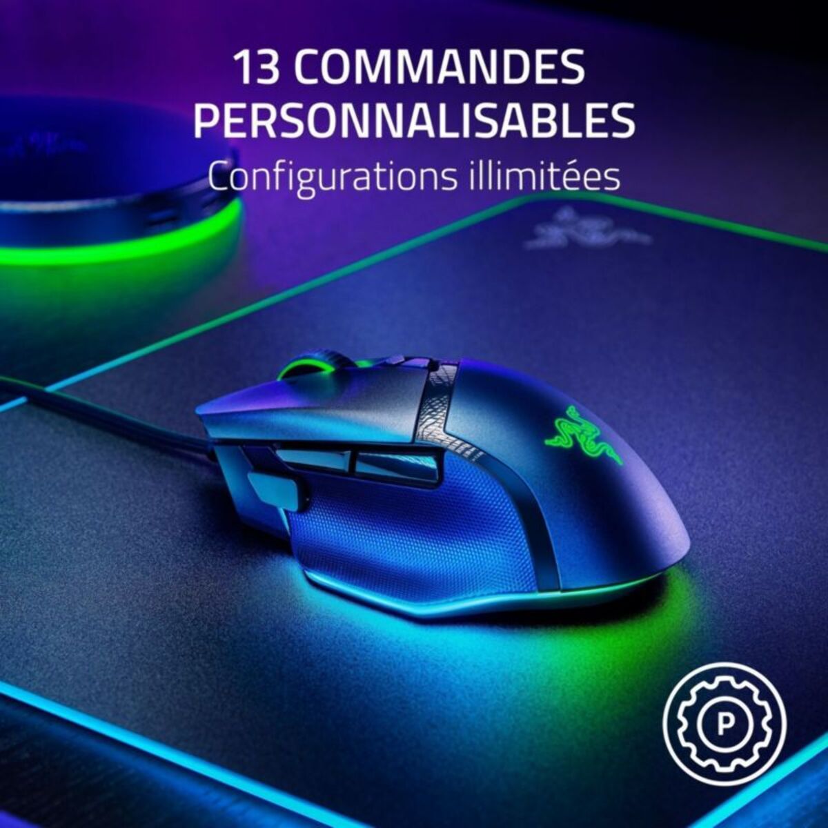 Souris Gamer Filaire RAZER BASILISK V3 35K Noir