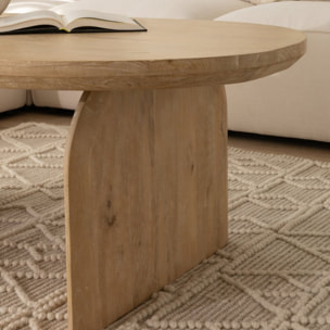 Table basse Selvia -bois massif de manguier-couleur arabica 120 x 46 x 70 cm