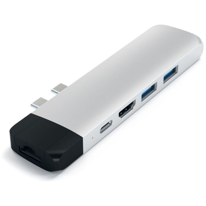 Hub SATECHI USB-C Pro + Ethernet/4K Hdmi silver