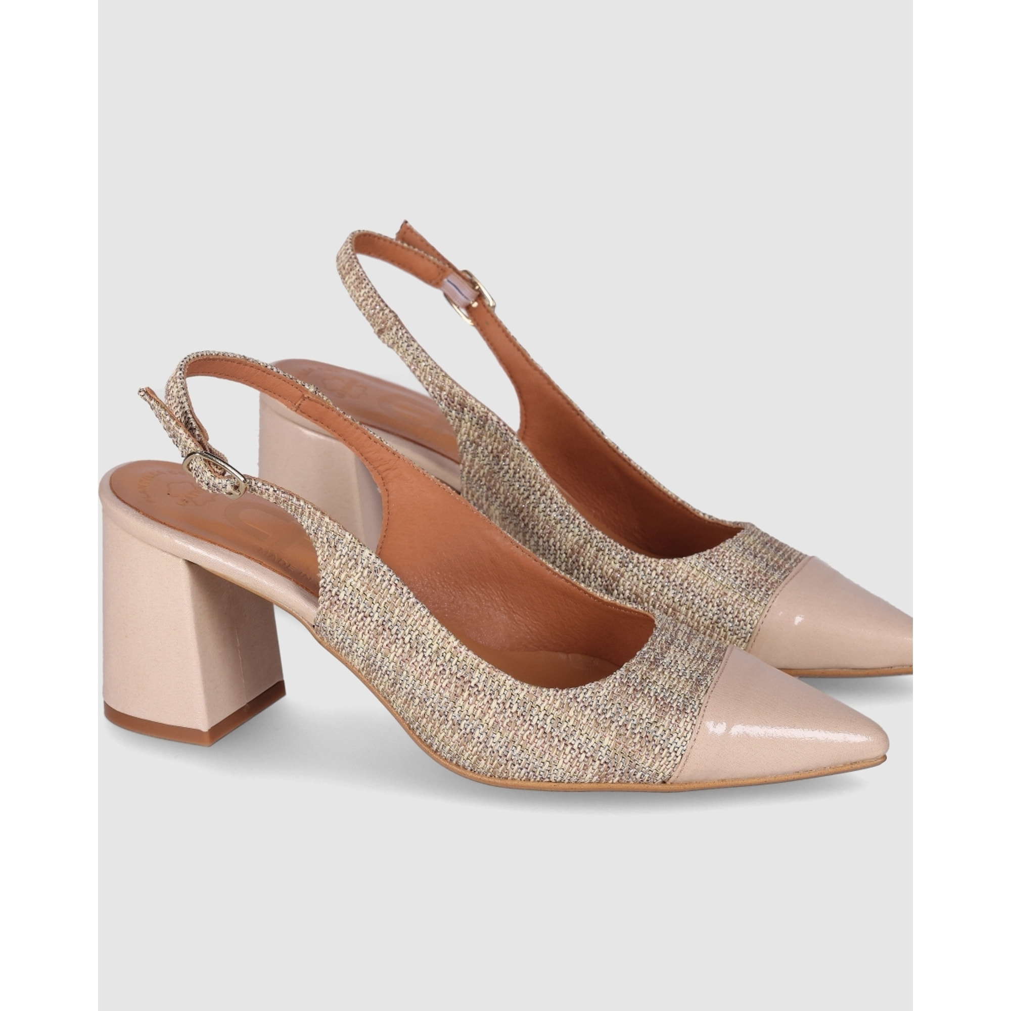 Zapatos de Tejido - Multicolor - Tacón: 6 cm