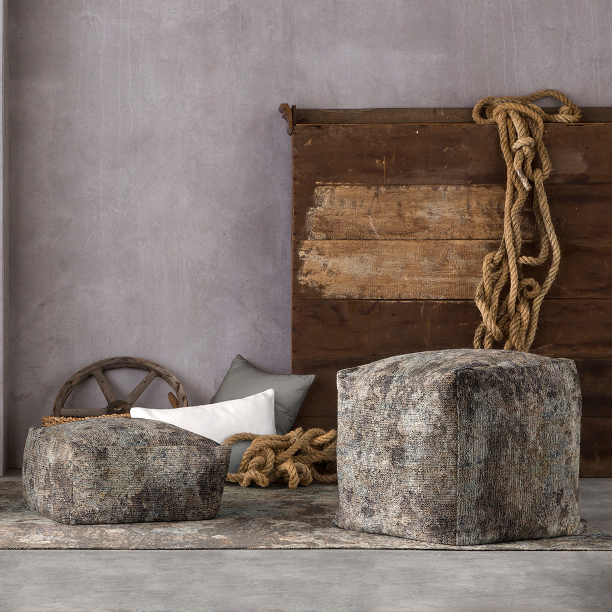 Pouf amovible en coton NAF NAF GROOT