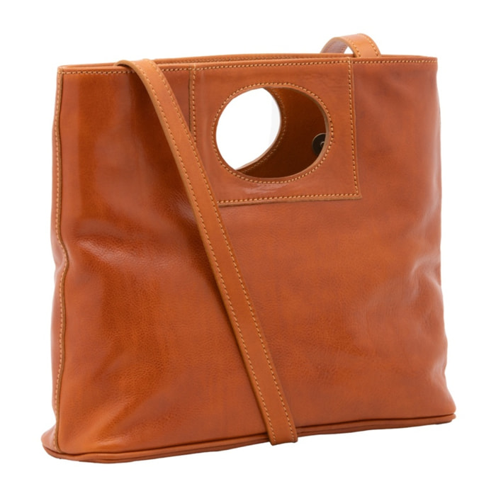 Borsa a tracolla da donna - Modello False - Vera pelle - 28.0 x 33.0 x 10.0 cm