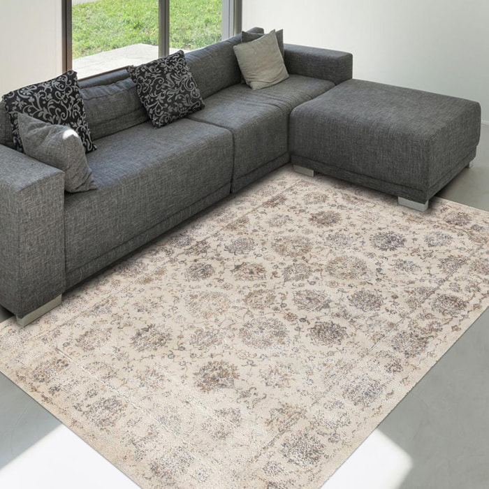 Tapis salon et chambre tissé motif géométrique VIRI